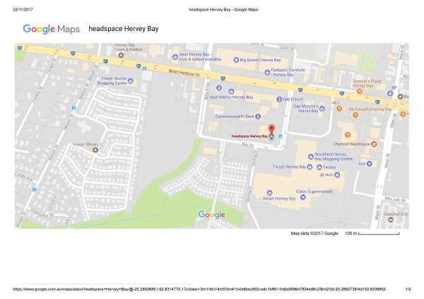 headspace Hervey Bay Google Maps page 001 2