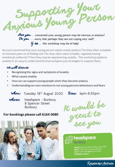 Headspace Bunbury Supporting Your Anxious Young Person2