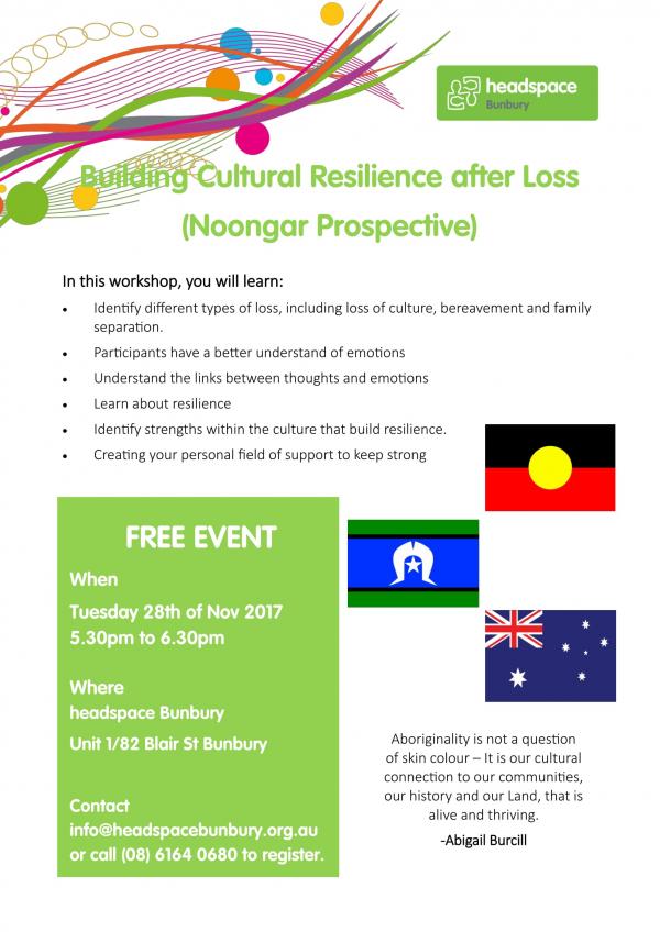 Building Cultural Resilience FLYER HS 1
