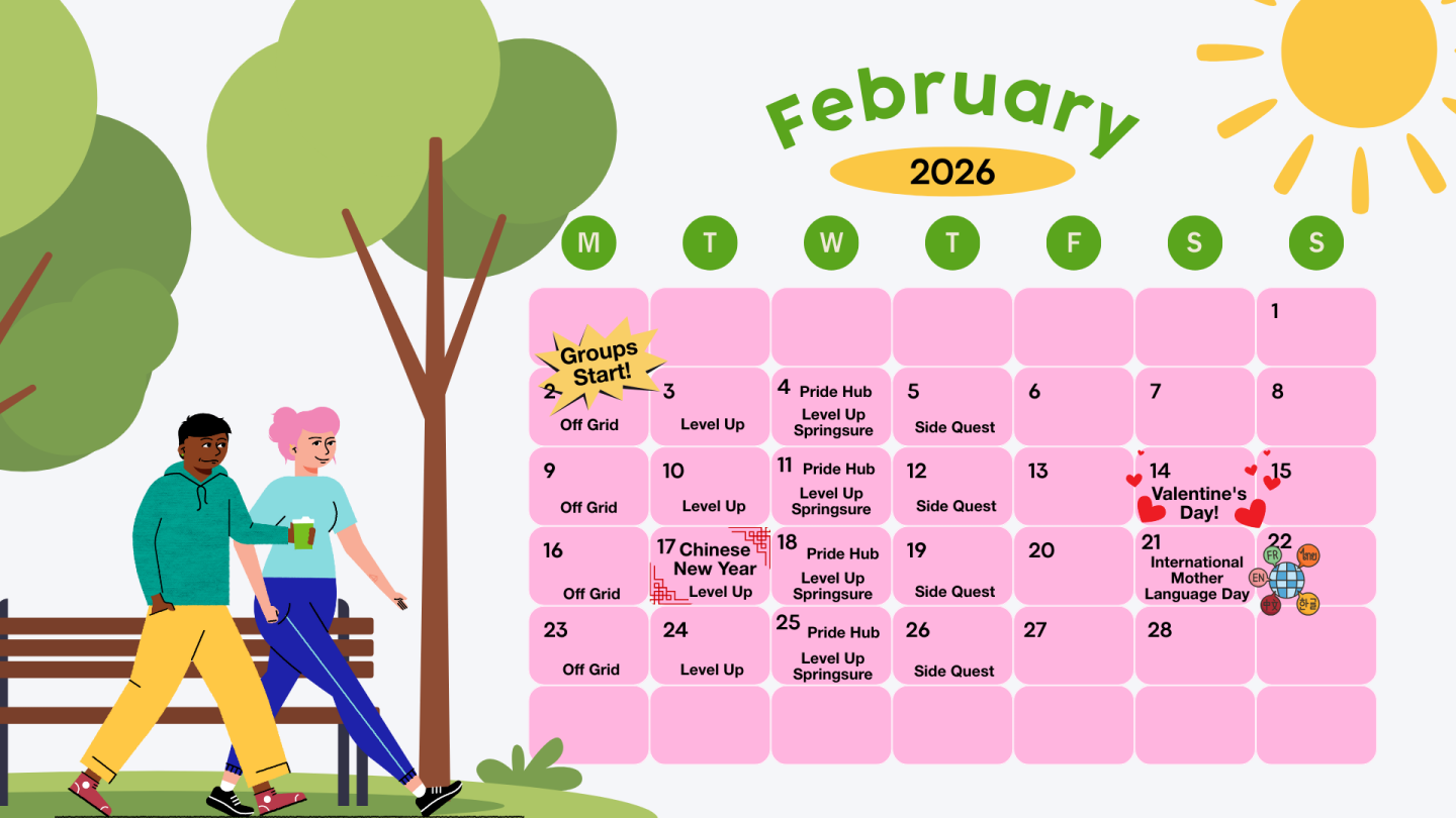 Center Calendar   February