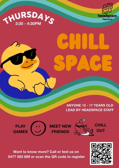 chill space flyer QR