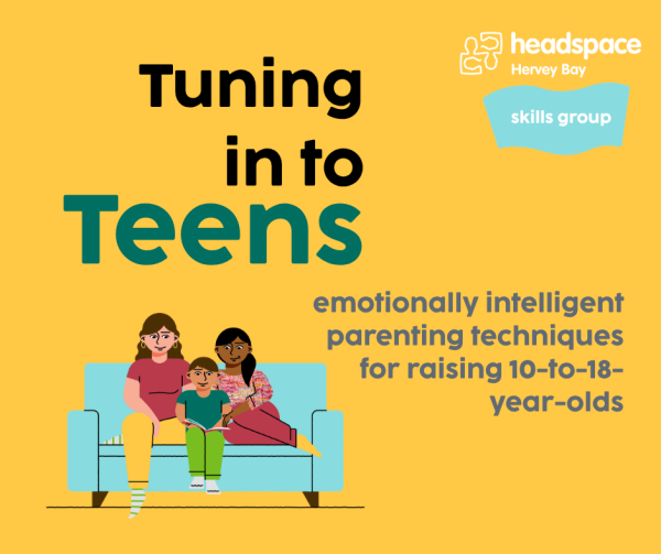 Picture of two women and son on a couch with the words emotionally intelligent parenting techniques for raising 10 to 18 year olds
