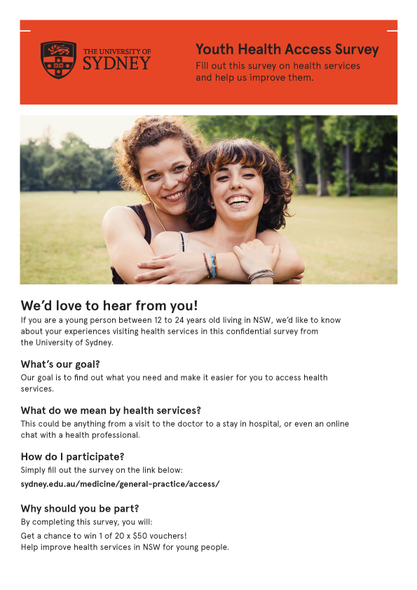 USYD Flyer 4 Youth Health Access Survey jpg
