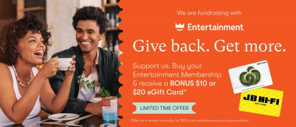 We are fundraising with Entertainment. Give back, get more. Buy your Entertainment Membership &amp;amp;amp;amp;amp;amp;amp;amp;amp;amp;amp;amp;amp;amp;amp;amp; receive a BONUS $10 or $20 eGift Card* Offer for a limited time only, for T&amp;amp;amp;amp;amp;amp;amp;amp;amp;amp;amp;amp;amp;amp;amp;amp;C's visit entertainment.com.au/promotions