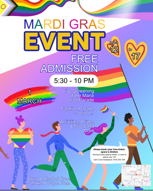 MARDI GRAS YOUTH EVENT Poster