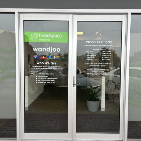 13. Front door signage