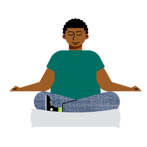 hsIllustration Meditation on pillow4