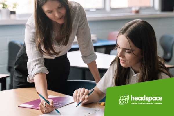 teacher helping student with homework headspace southport gold coast