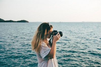 Photographer at sea.