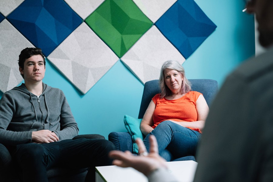 parent and young person at a headspace centre